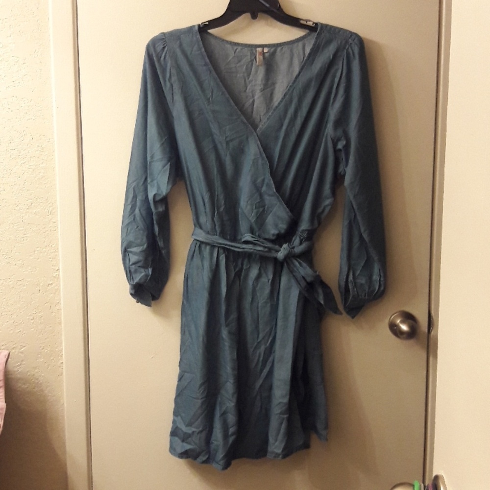 Faux Wrap Dress